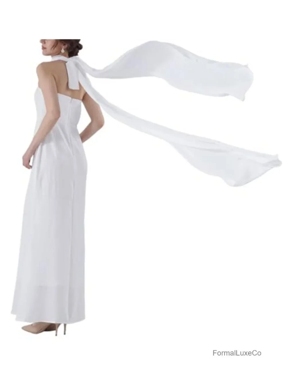 157 Inch Long Chiffon Neck Scarf Veil Shawl Wrap for Wedding Bridal Evening